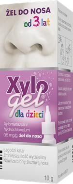XYLOGEL DLA DZIECI 0,5 mg/g żel do nosa, 10 g