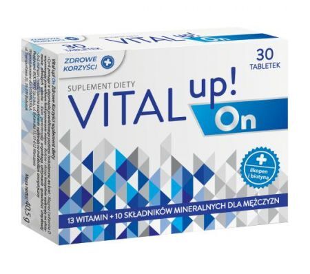 ZDROWE KORZYŚCI VITAL UP! ON, 30 tabletek