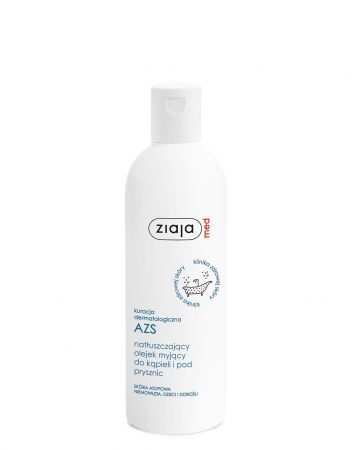 ZIAJA MED KURACJA DERMATOLOGICZNA AZS natłuszczający olejek myjący, 270 ml