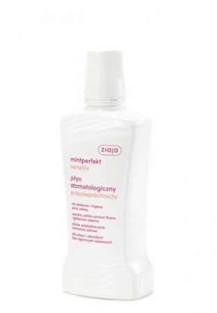 ZIAJA MINTPERFEKT SENSITIV płyn stomatologiczny przeciwpróchniczy, 500 ml