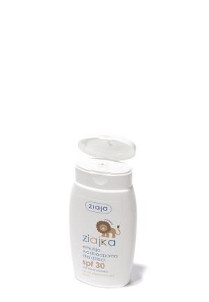 ZIAJKA EMULSJA WODOODPORNA DLA DZIECI OD PIERWSZYCH DNI ŻYCIA SPF 30 – OCHRONA WYSOKA, 125 ml