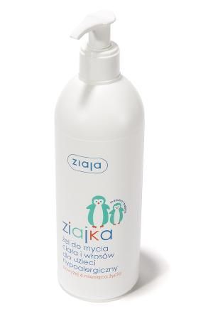 ZIAJKA ŻEL DO CIAŁA I WŁOSÓW DLA DZIECI HYPOALERGICZNY, 400 ml