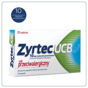 ZYRTEC UCB 10 mg, 10 tabletek